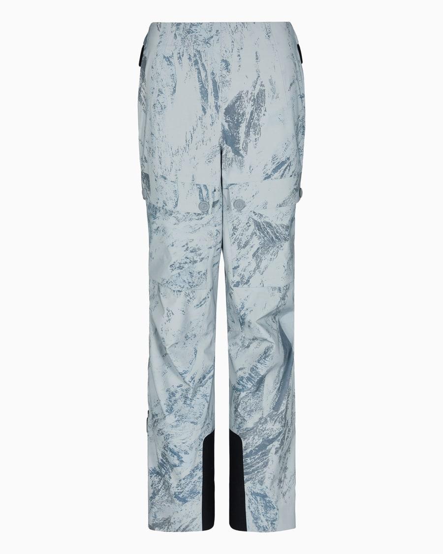 The world of armani GIORGIO ARMANI NEVE PANTALONI DA SCI IN TESSUTO REFLEX STAMPATO