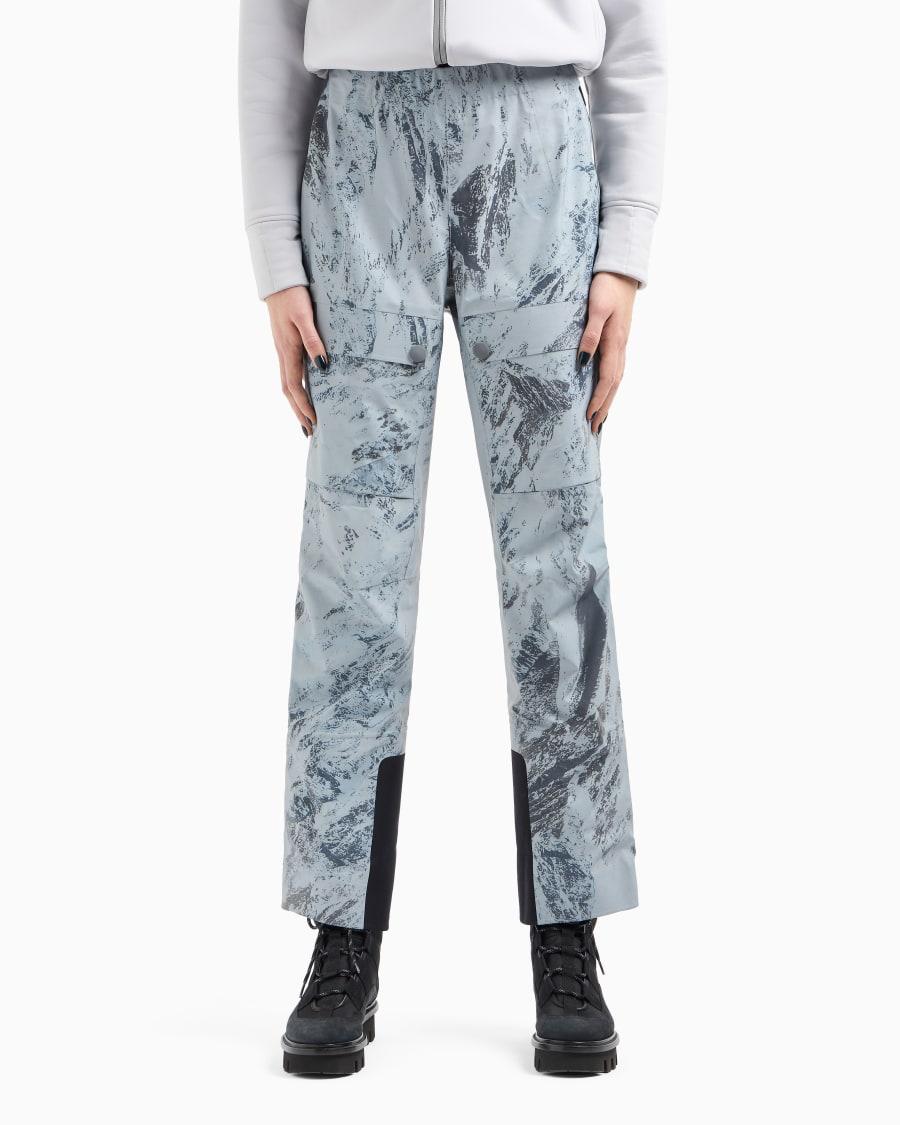 The world of armani GIORGIO ARMANI NEVE PANTALONI DA SCI IN TESSUTO REFLEX STAMPATO Offerte