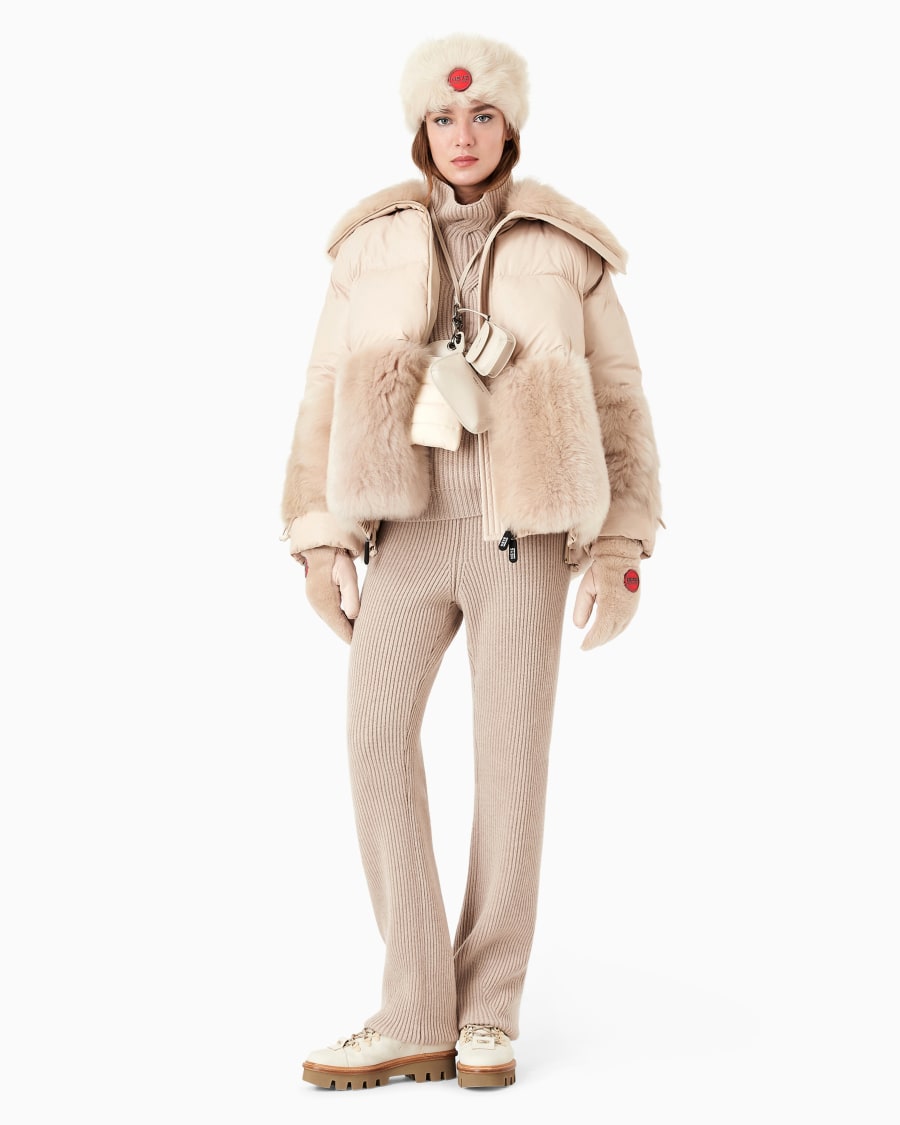 The world of armani GIORGIO ARMANI NEVE PANTALONI IN CASHMERE A COSTE Vendita Economica