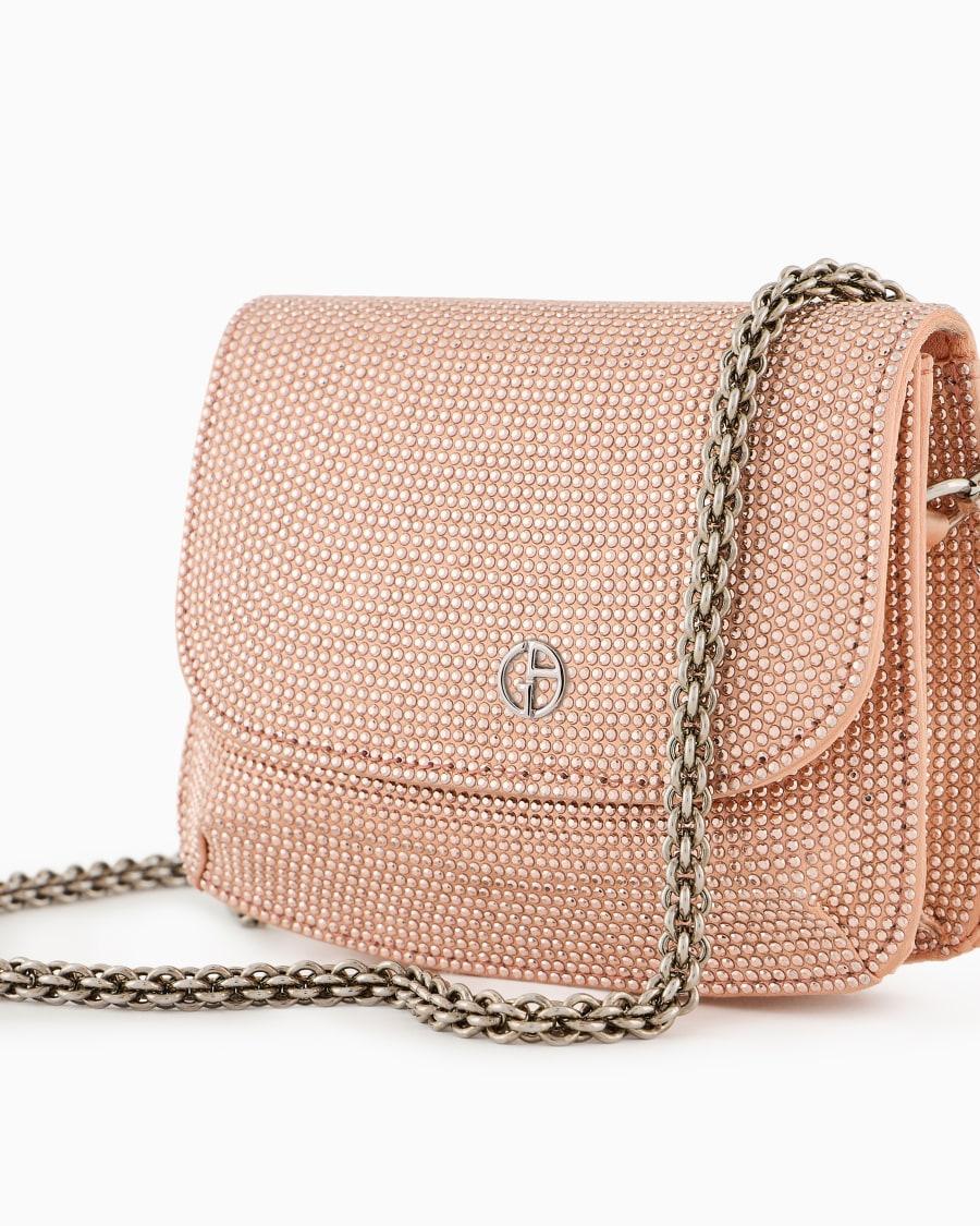 The world of armani MINI BAG LA PRIMA IN RASO E MICRO BORCHIE Vendite Flash
