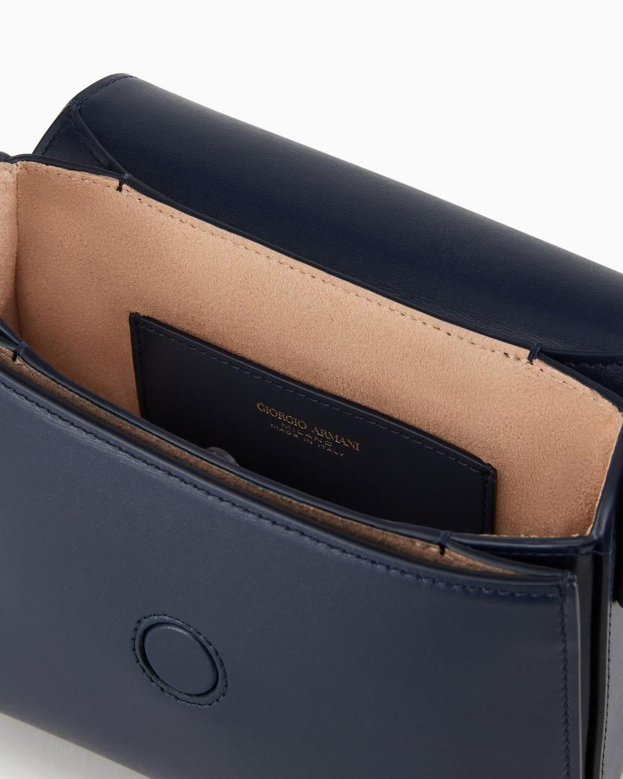 The world of armani BORSA LA PRIMA IN PELLE PALMELLATA CON CATENA Negozio