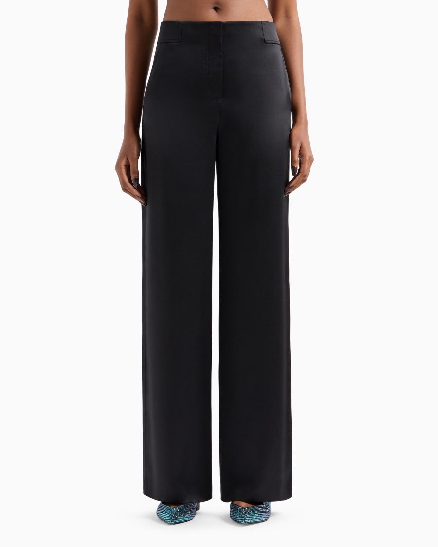 The world of armani PANTALONI AMPI IN DOPPIO RASO DI SETA Spedizione gratuita