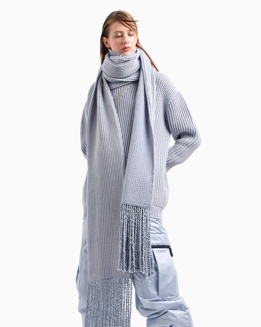The world of armani GIORGIO ARMANI NEVE SCIARPA IN CASHMERE E LANA Shopping online