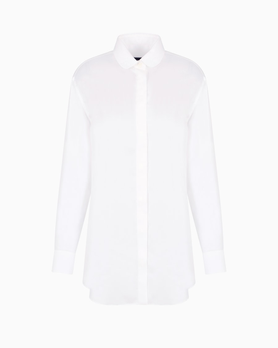The world of armani CAMICIA LUNGA IN TWILL DI SETA ASV Offerta esclusiva