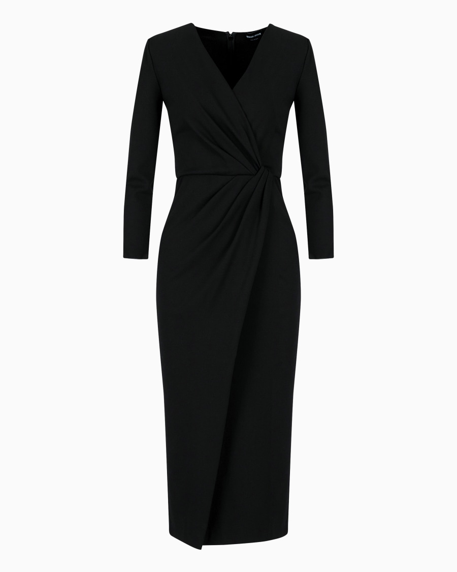 The world of armani ABITO LONGUETTE IN MISTO VISCOSA PUNTO MILANO