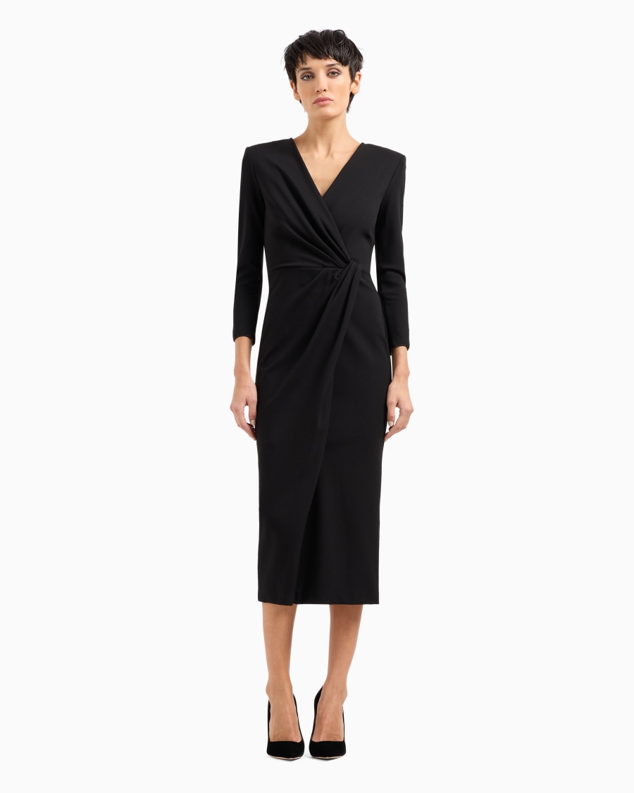 The world of armani ABITO LONGUETTE IN MISTO VISCOSA PUNTO MILANO Offerta Pasqua