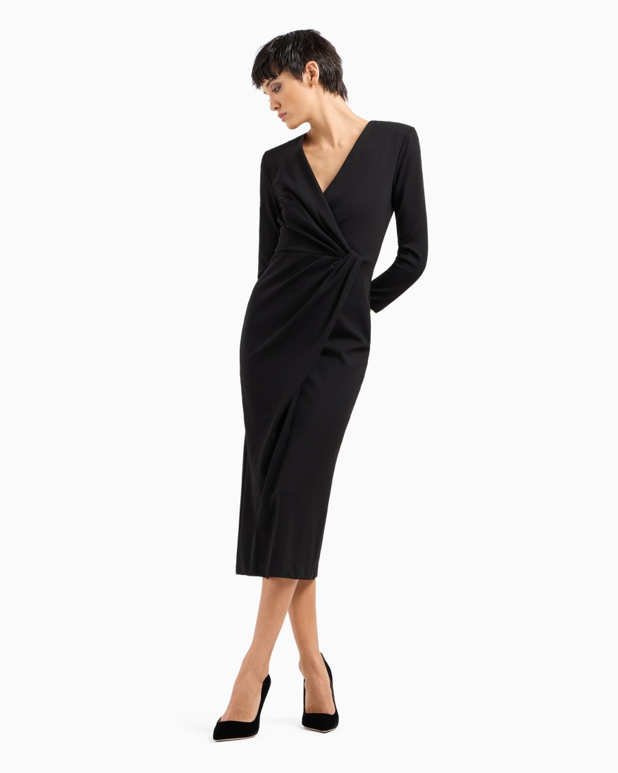 The world of armani ABITO LONGUETTE IN MISTO VISCOSA PUNTO MILANO Offerta Pasqua