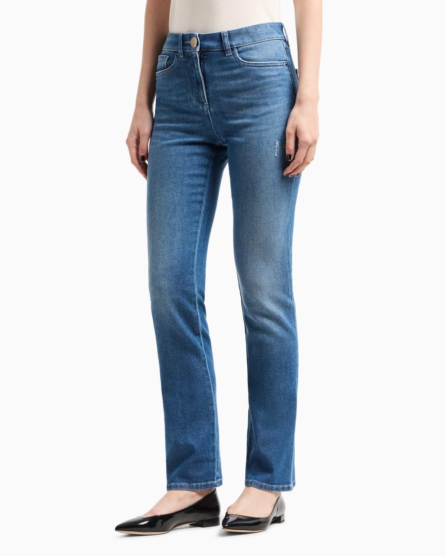 The world of armani DENIM COLLECTION JEANS 5-TASCHE IN DENIM DI COTONE STRETCH Offerta per la Festa della Mamma