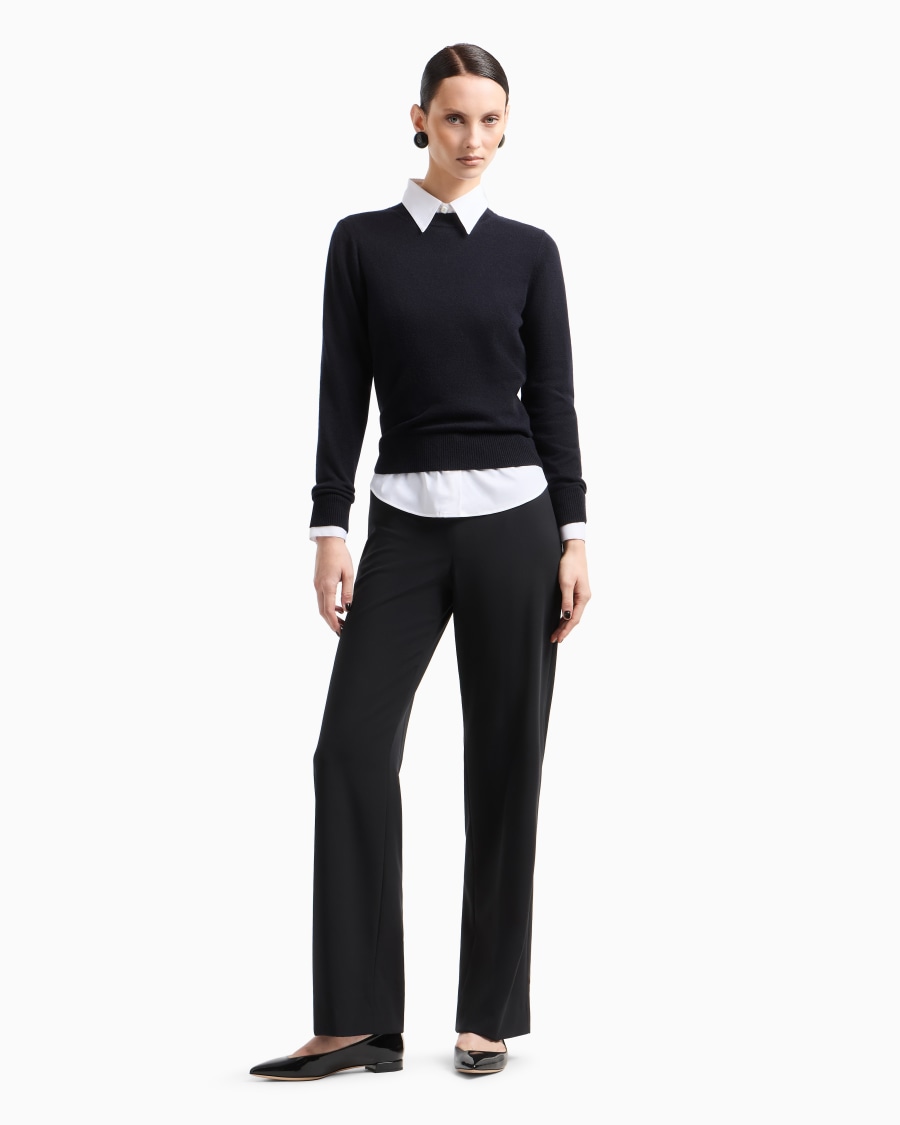 The world of armani CAMICIA IN POPELINE STRETCH Online Outlet