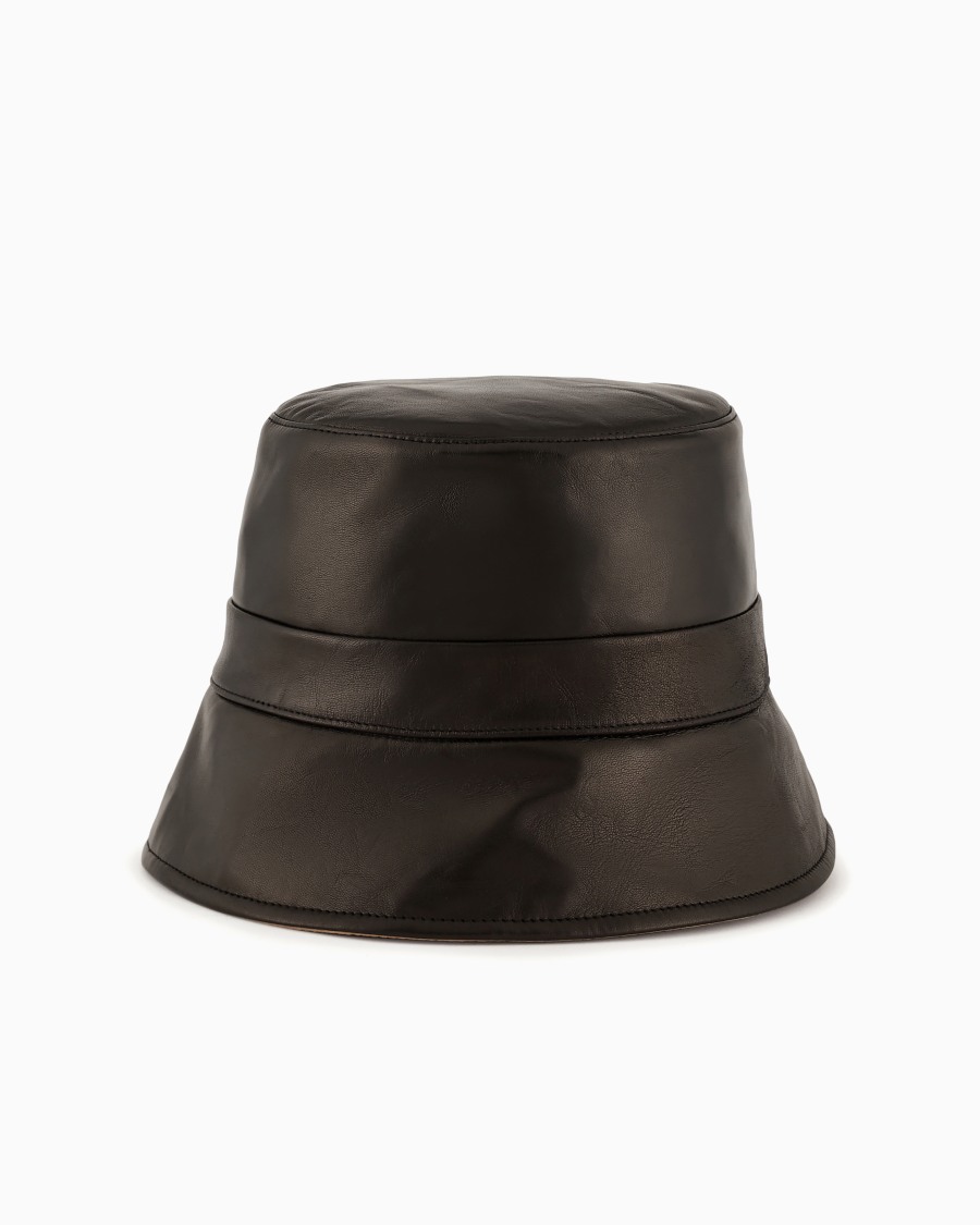 The world of armani CAPPELLO A CLOCHE IN NAPPA REVERSIBILE Nuovi prodotti