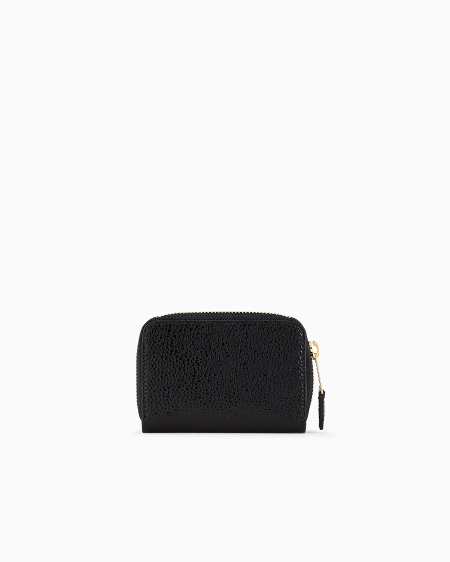 The world of armani PORTACARTE ZIPAROUND LA PRIMA IN VERNICE EFFETTO CHICCO DI RISO Offerte giornaliere