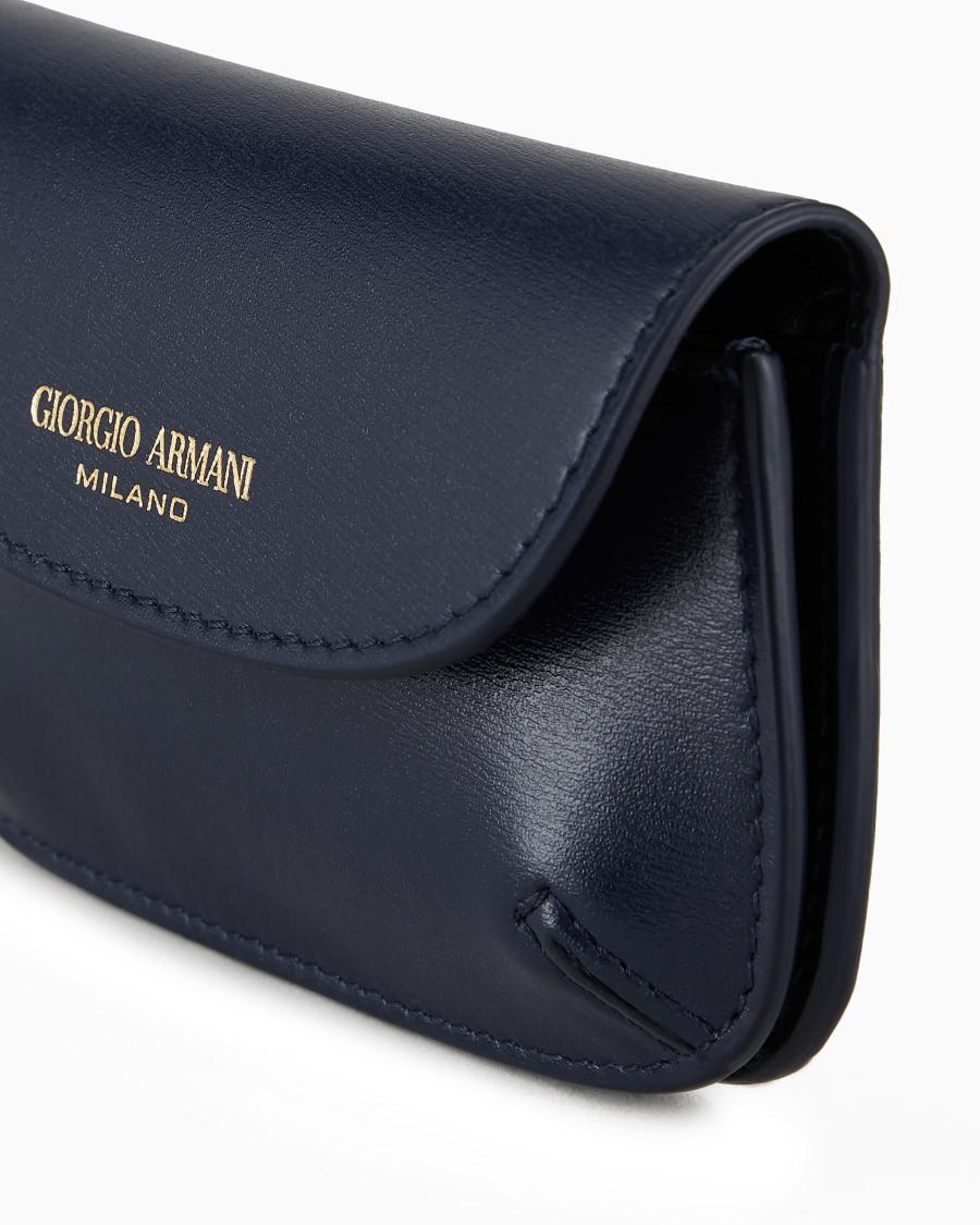 The world of armani PORTACARTE LA PRIMA IN PELLE PALMELLATA Prezzo basso
