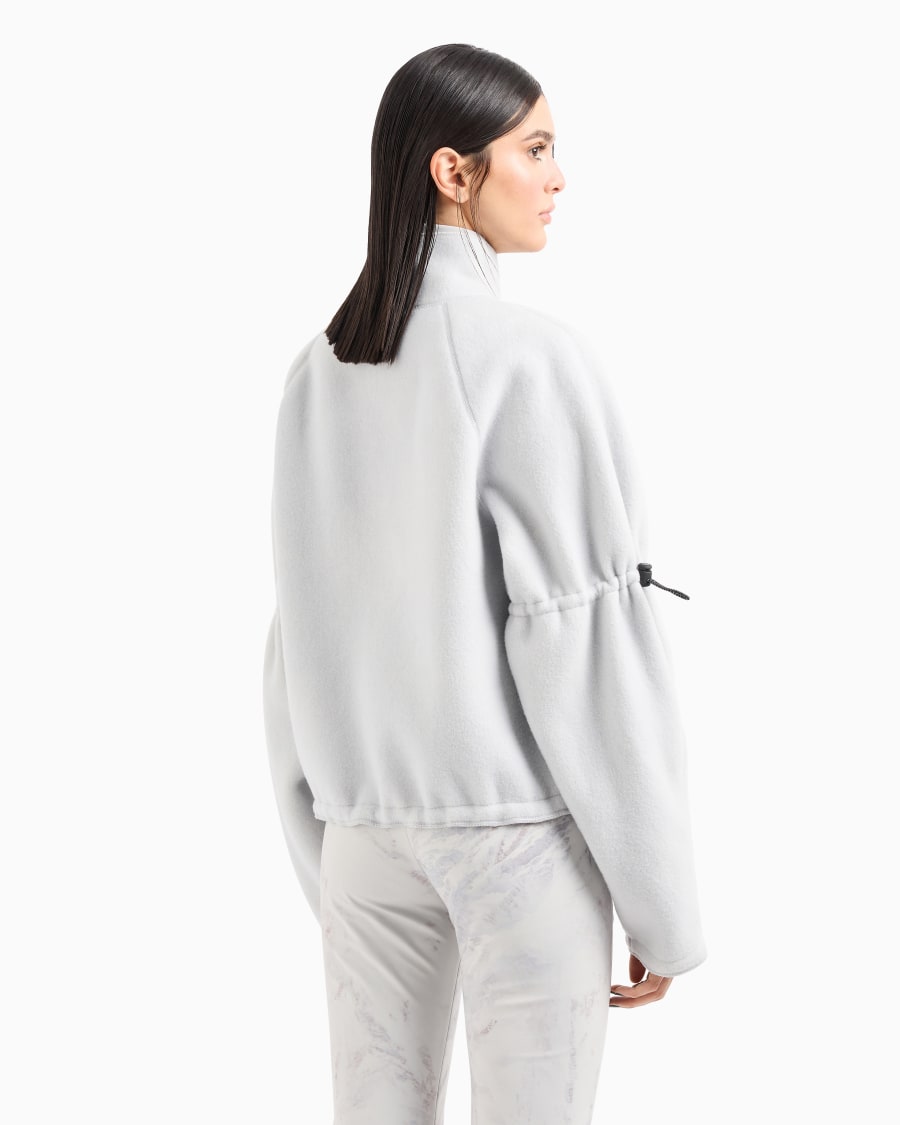 The world of armani GIORGIO ARMANI NEVE FELPA A LUPETTO IN JERSEY DI LANA VERGINE E CASHMERE EFFETTO PILE Fino al 65% di sconto