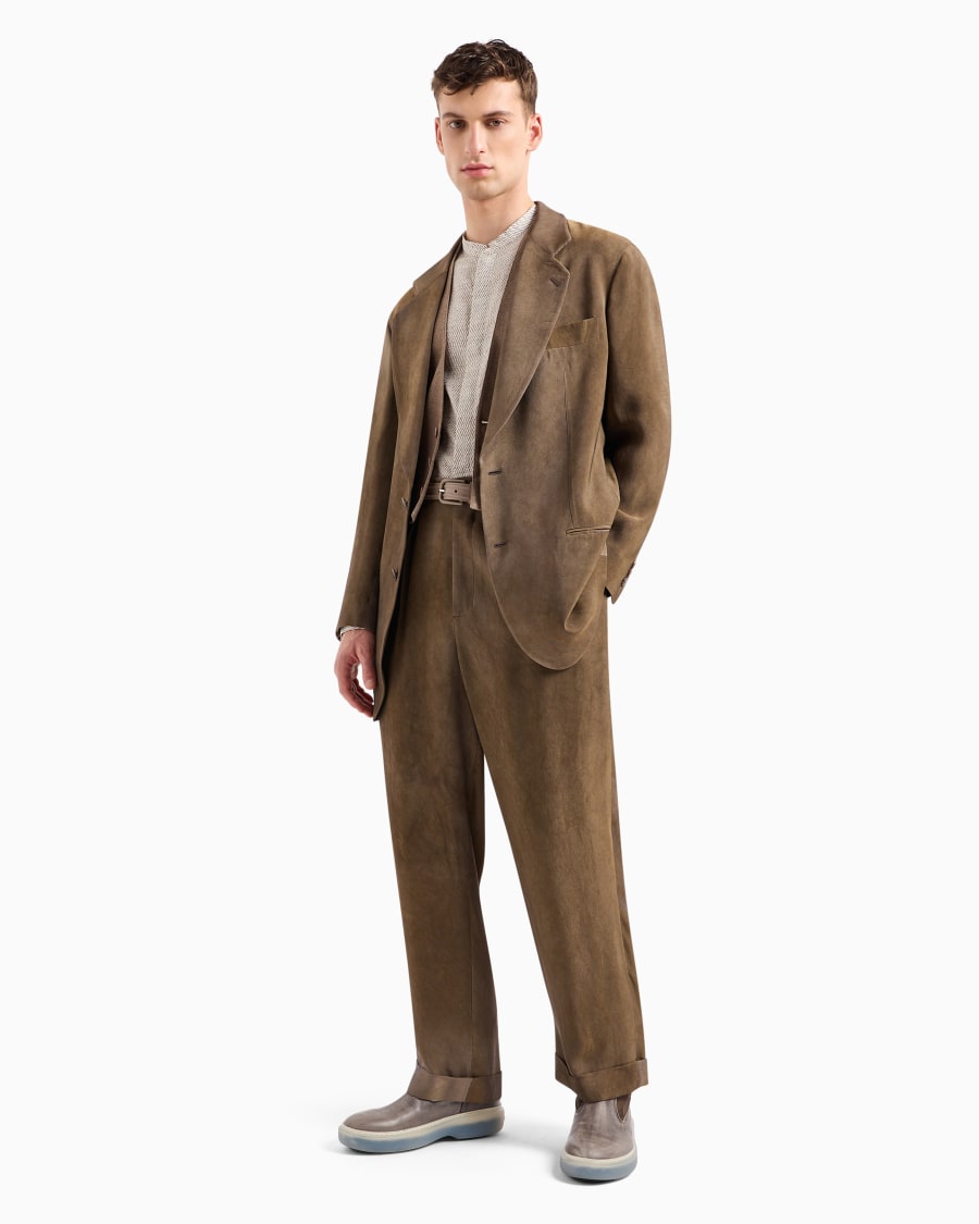 The world of armani GIACCA LINEA HERITAGE MONOPETTO IN VISCOSA Trasporto libero internazionale
