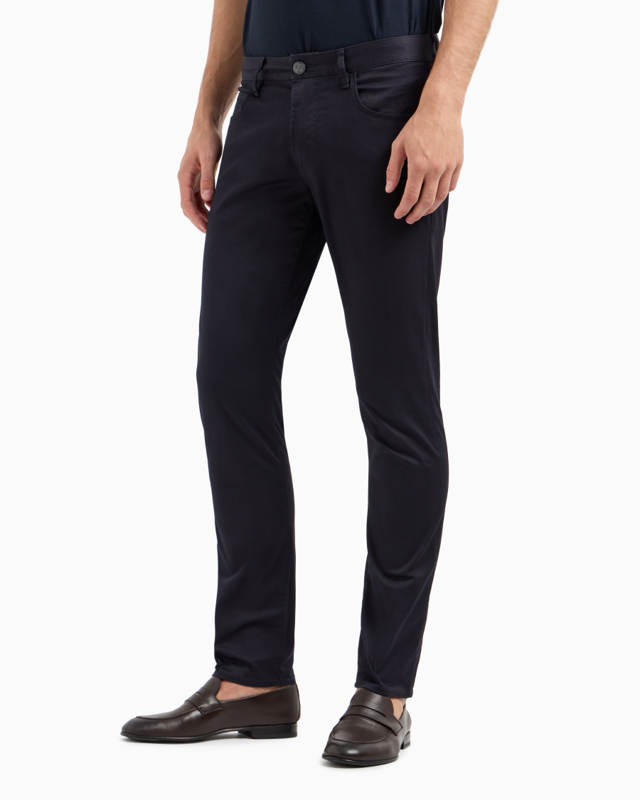 The world of armani PANTALONI 5-TASCHE IN COTONE STRETCH Qualità