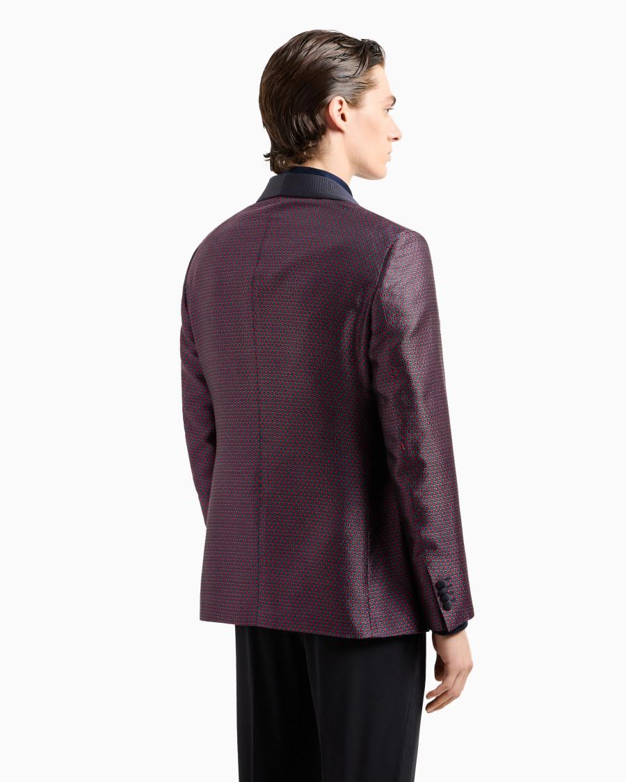 The world of armani GIORGIO'S GIACCA MONOPETTO IN SETA JACQUARD Affare Del Giorno