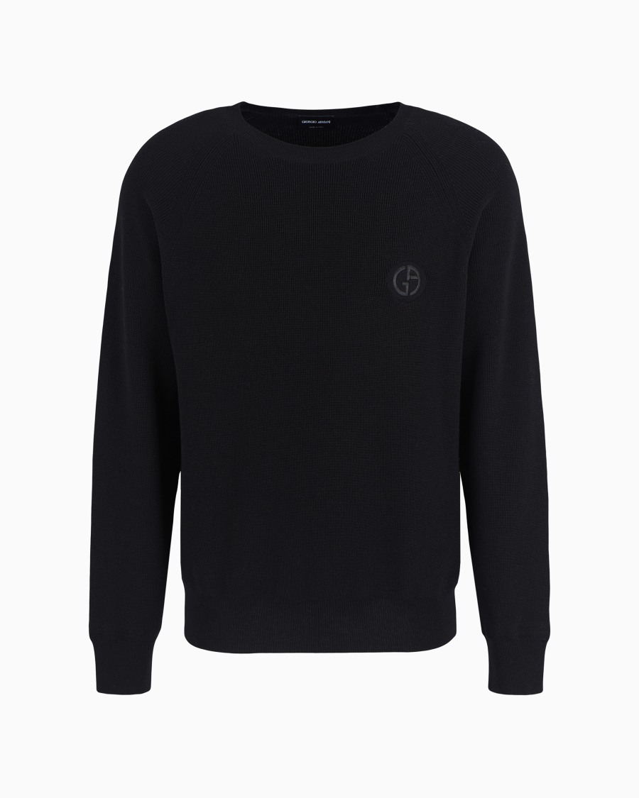The world of armani MAGLIA GIROCOLLO IN LANA VERGINE Convenienza