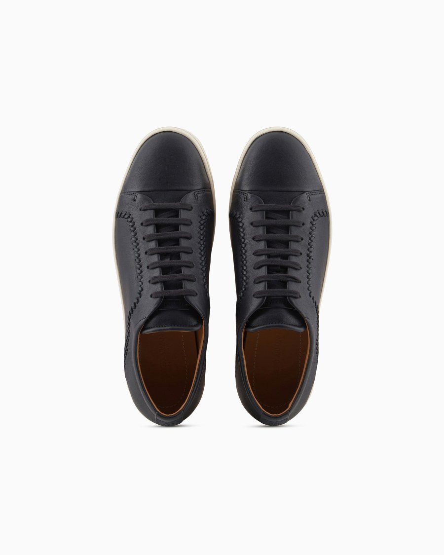 The world of armani SNEAKERS IN NAPPA Economico