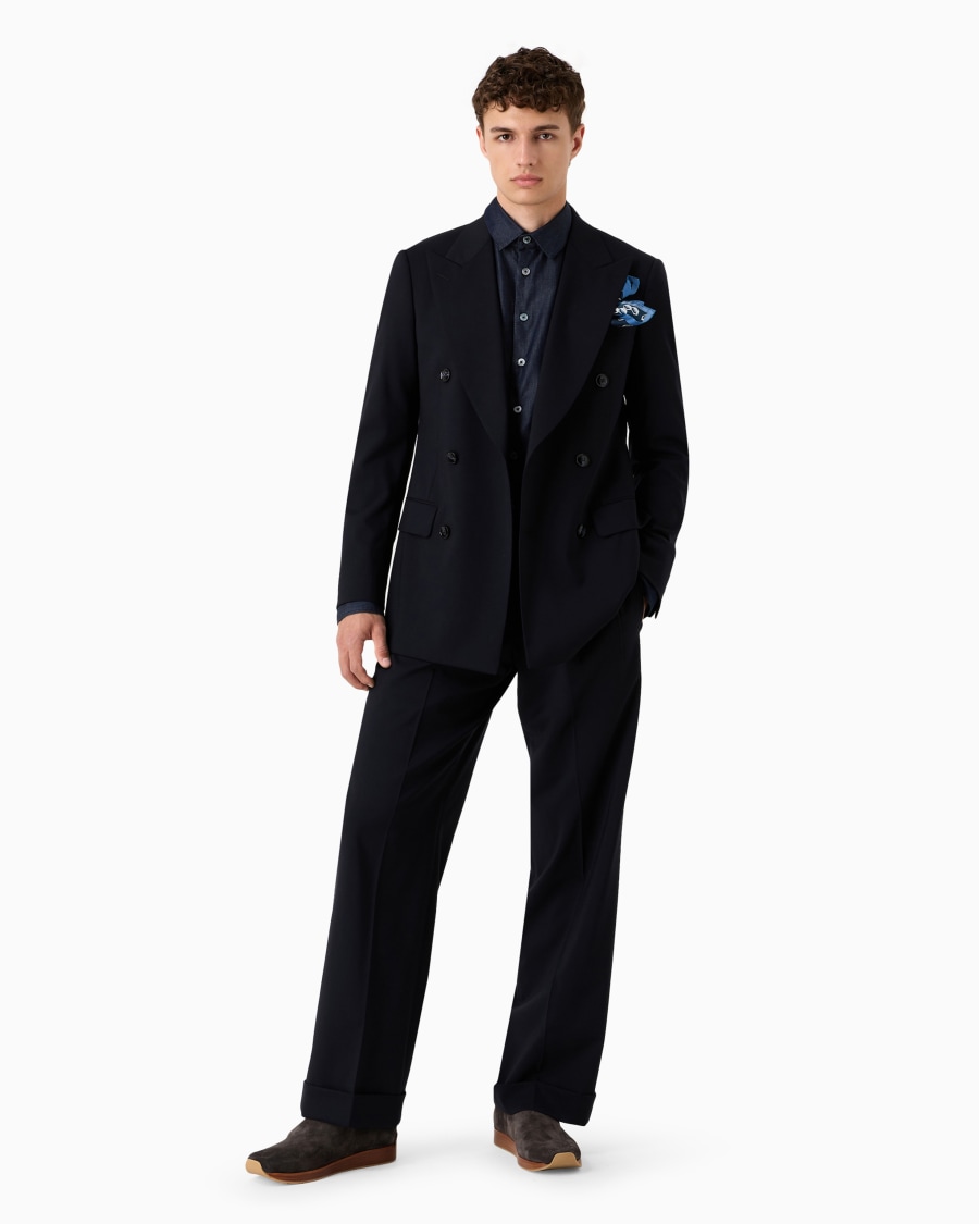 The world of armani DENIM COLLECTION CAMICIA IN DENIM DI COTONE Hotsell