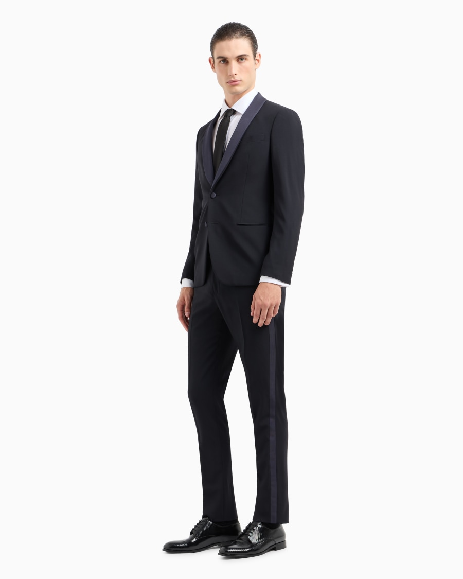 The world of armani CAMICIA REGULAR FIT IN COTONE EFFETTO SHINY Vendita Economica
