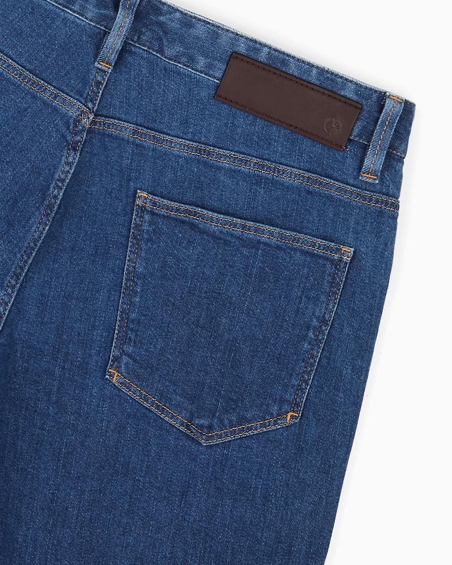 The world of armani PANTALONE 5 TASCHE SLIM FIT IN DENIM DI COTONE STRETCH Saldi Di Fabbrica