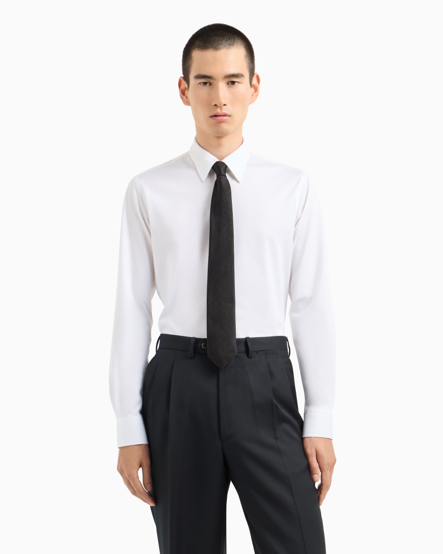 The world of armani CRAVATTA IN SETA JACQUARD CHEVRON Sconto di tempo limitato