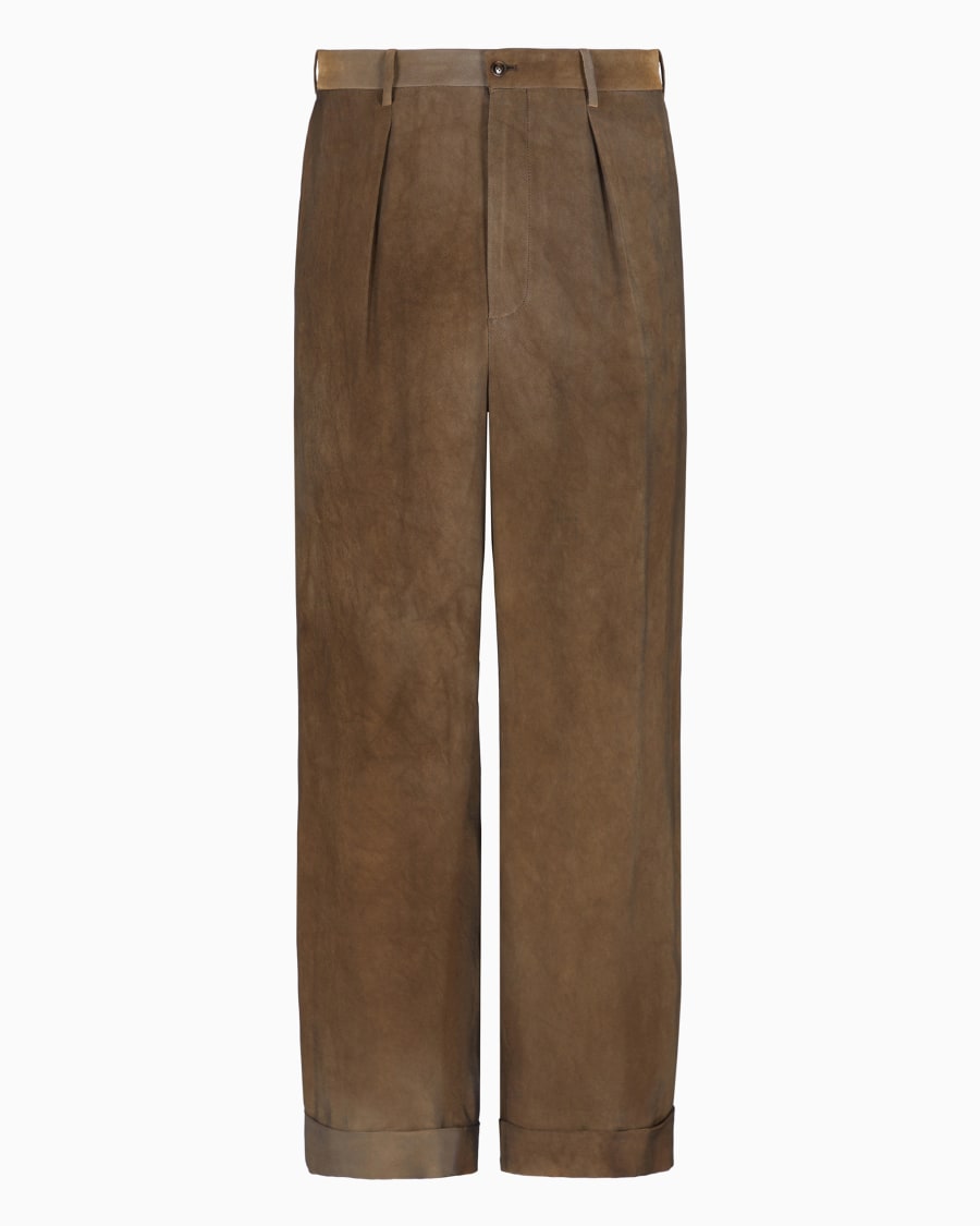 The world of armani PANTALONI A UNA PINCE IN VISCOSA Flash Sale