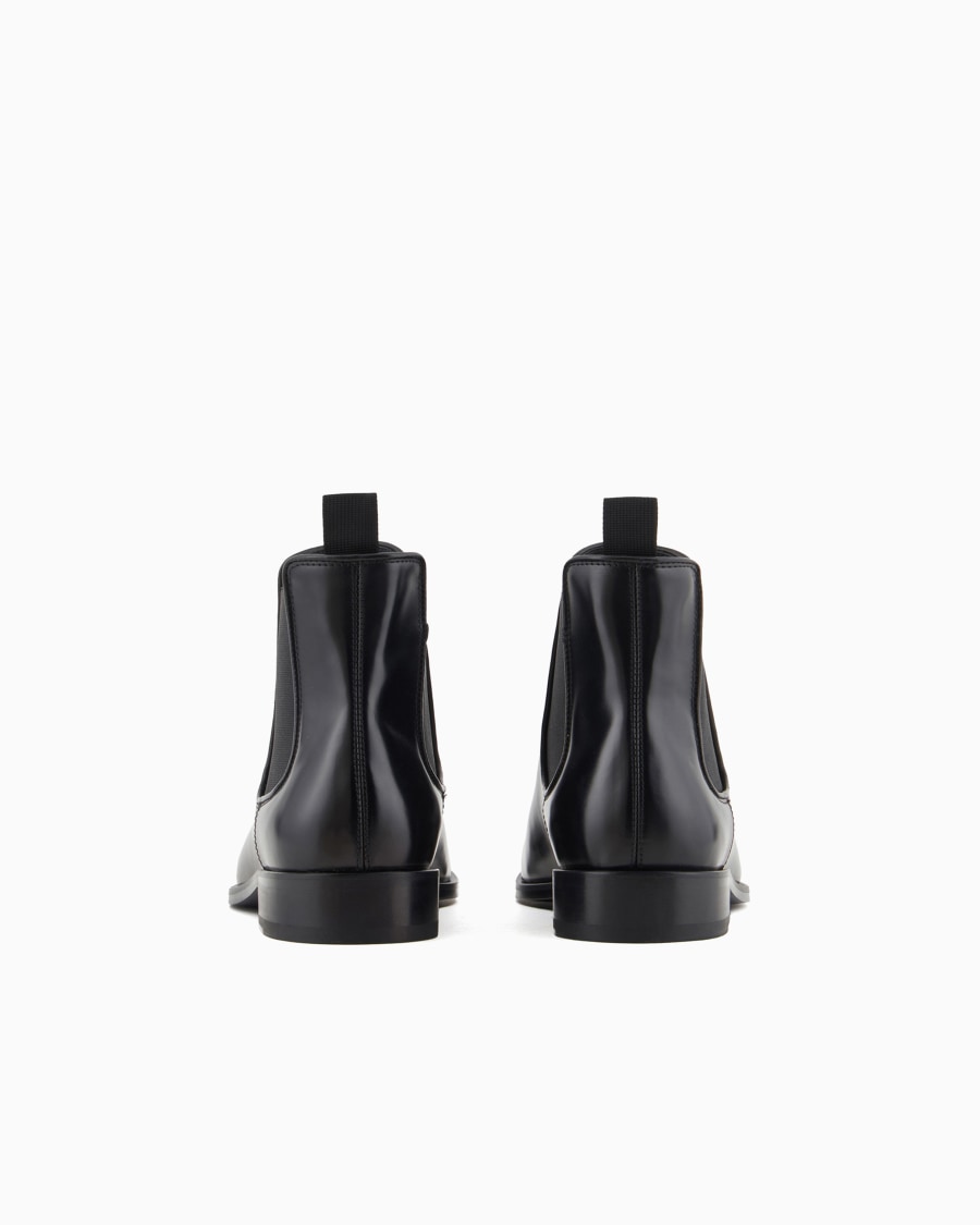 The world of armani STIVALETTI IN PELLE ANTICATA Vendite stagionali