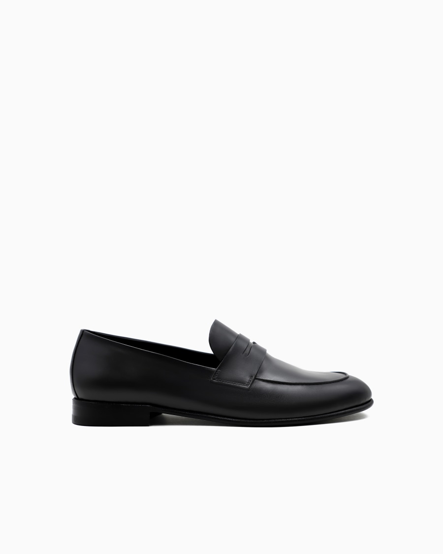 The world of armani MOCASSINI IN PELLE