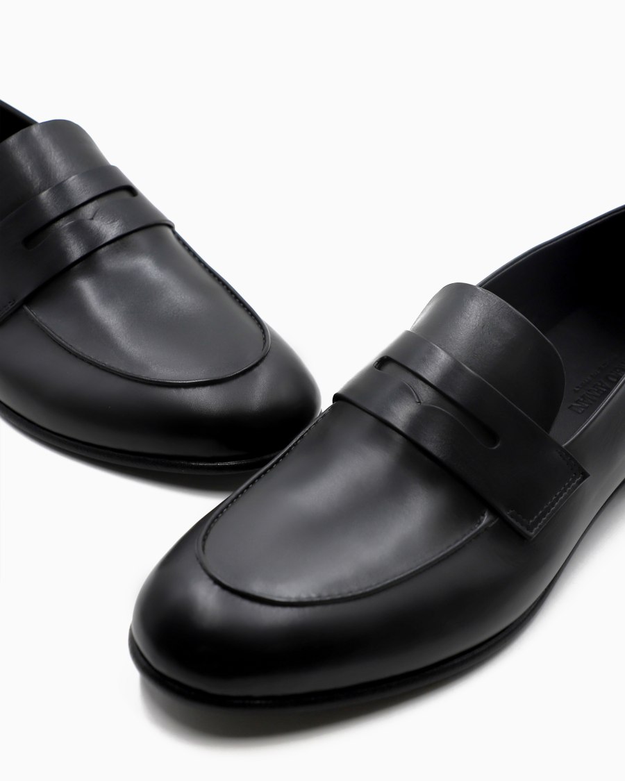 The world of armani MOCASSINI IN PELLE Black Friday