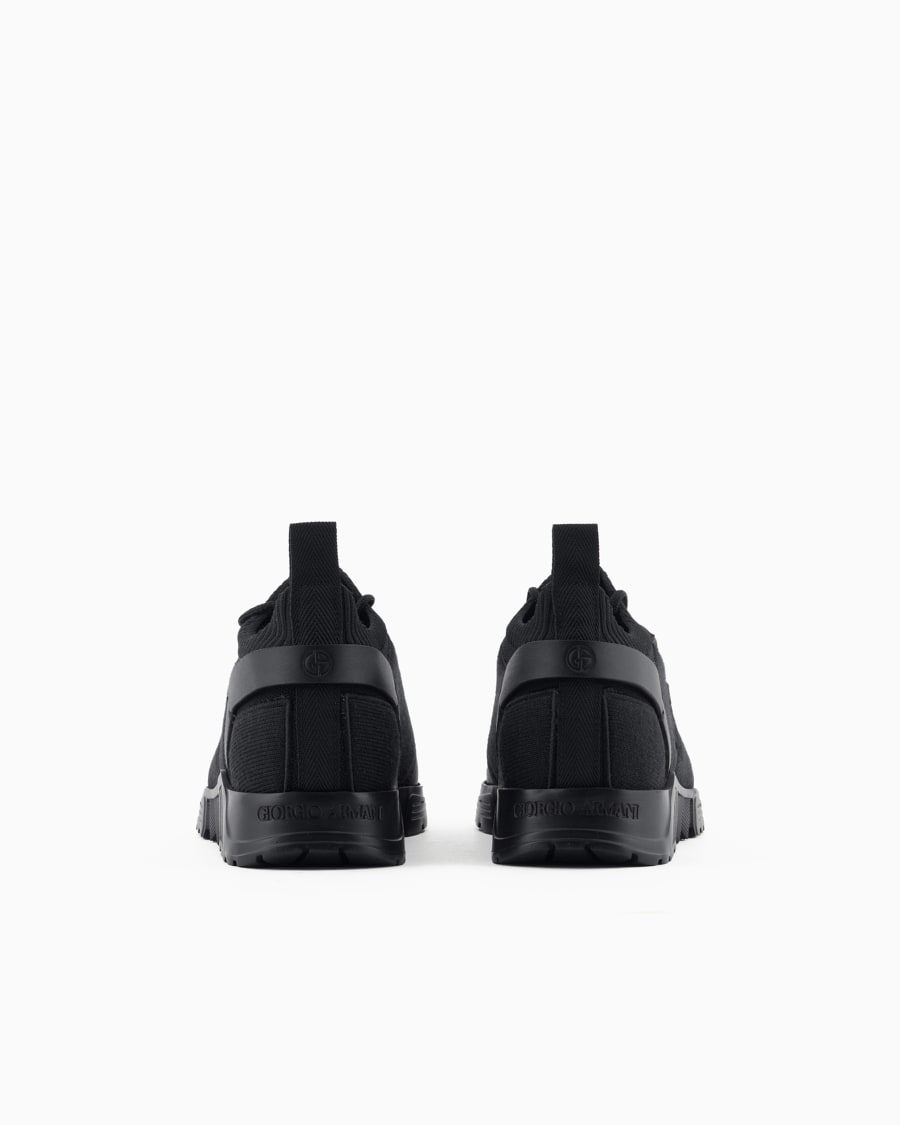 The world of armani SNEAKERS IN MAGLIA E PELLE Cyber Monday