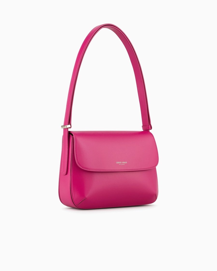 The world of armani BORSA MEDIA LA PRIMA IN PELLE PALMELLATA Offerta San Valentino