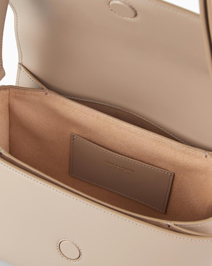 The world of armani BORSA MEDIA LA PRIMA IN PELLE PALMELLATA Offerta Anniversario
