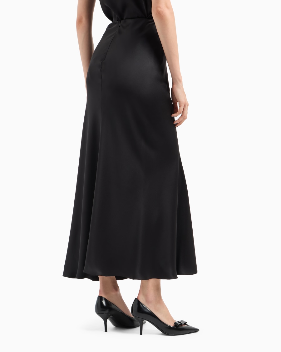The world of armani GONNA LONGUETTE IN DOPPIO RASO DI SETA Online Outlet