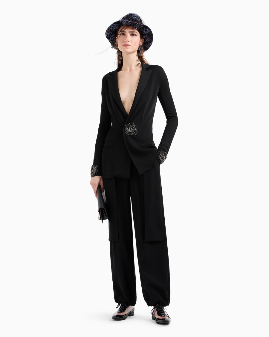 The world of armani PANTALONI MORBIDI IN CADY TECNICO Comprane uno, ottenene uno gratis