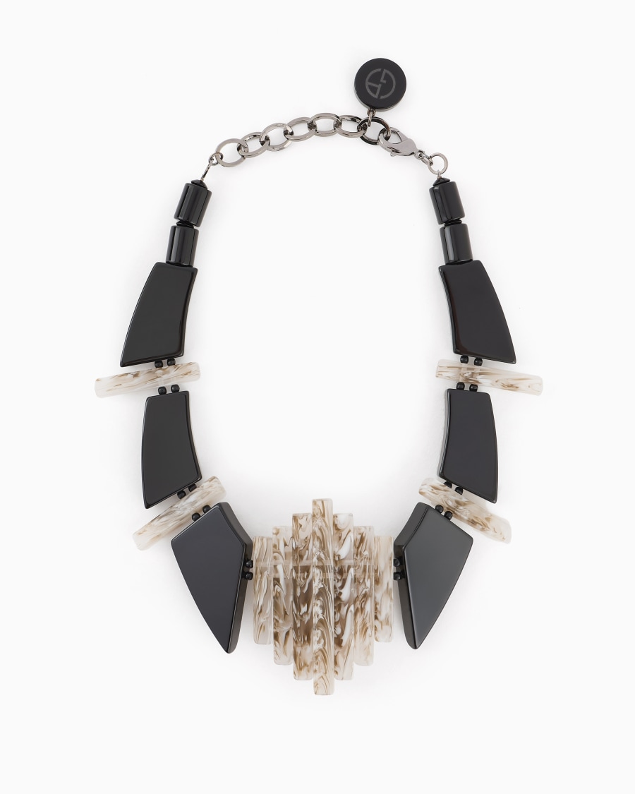 The world of armani COLLANA GIROCOLLO CON ELEMENTI GEOMETRICI Fino al 50% di sconto