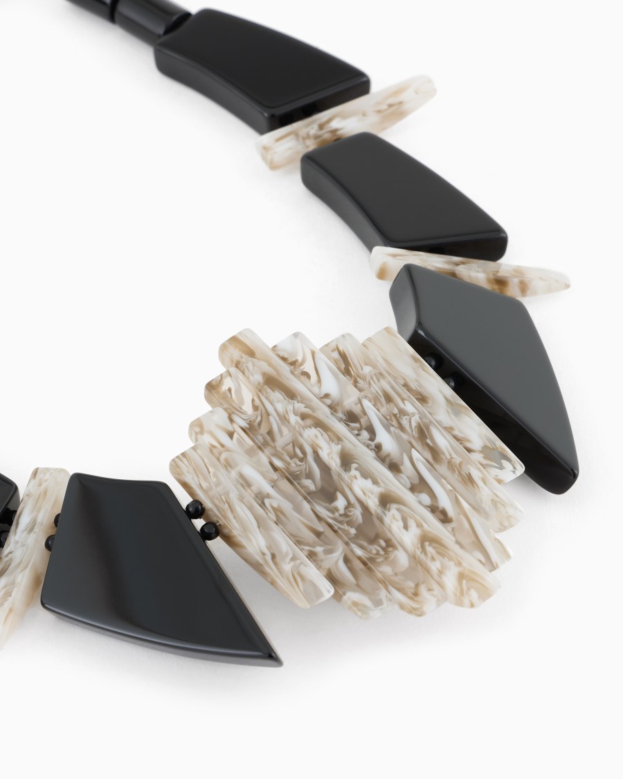 The world of armani COLLANA GIROCOLLO CON ELEMENTI GEOMETRICI Fino al 50% di sconto