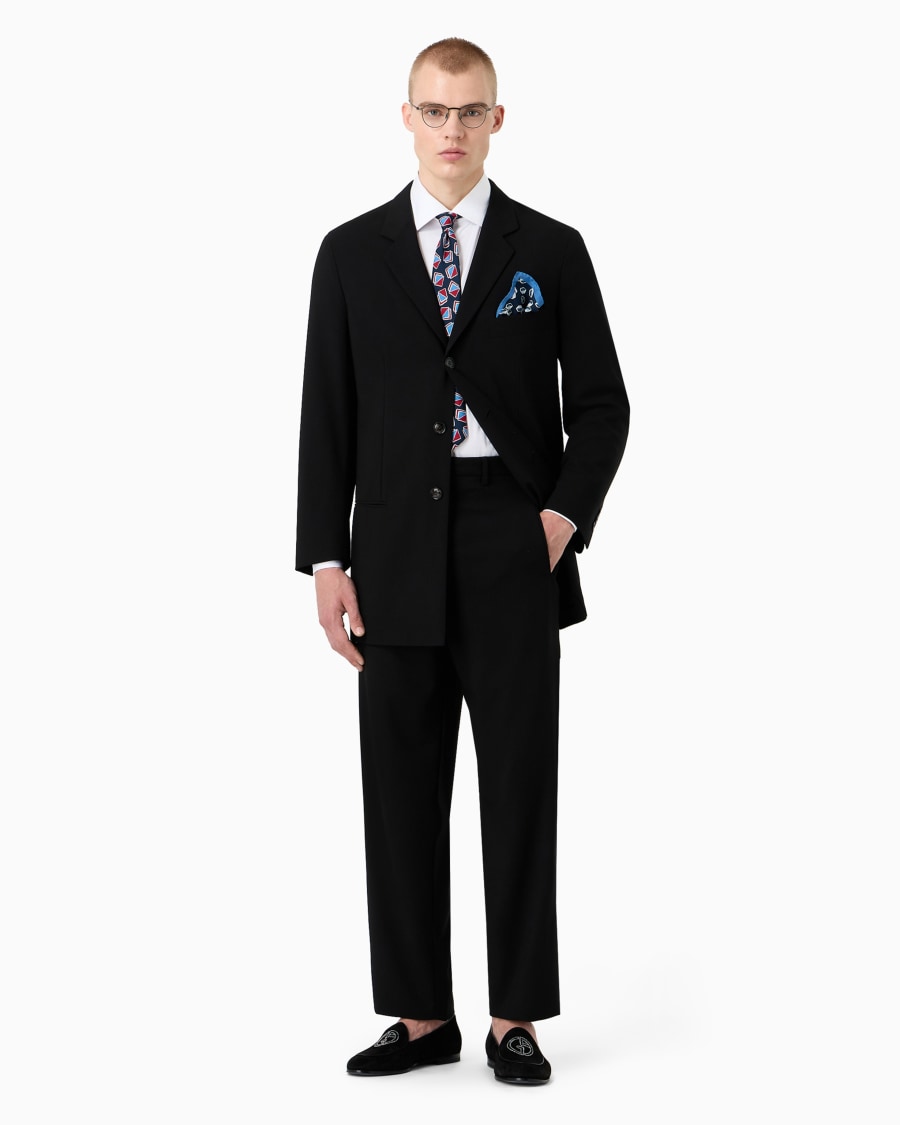 The world of armani CAMICIA CLASSICA IN TWILL DI COTONE Duty-free