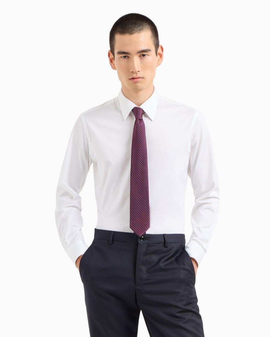 The world of armani CRAVATTA IN SETA JACQUARD GEOMETRICO Promozione