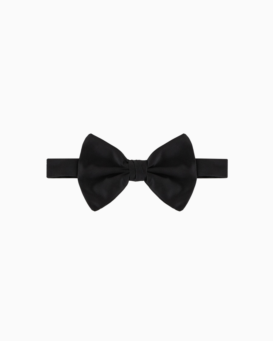 The world of armani PAPILLON GRANDE ANNODATO IN PURA SETA Spedizione Gratuita