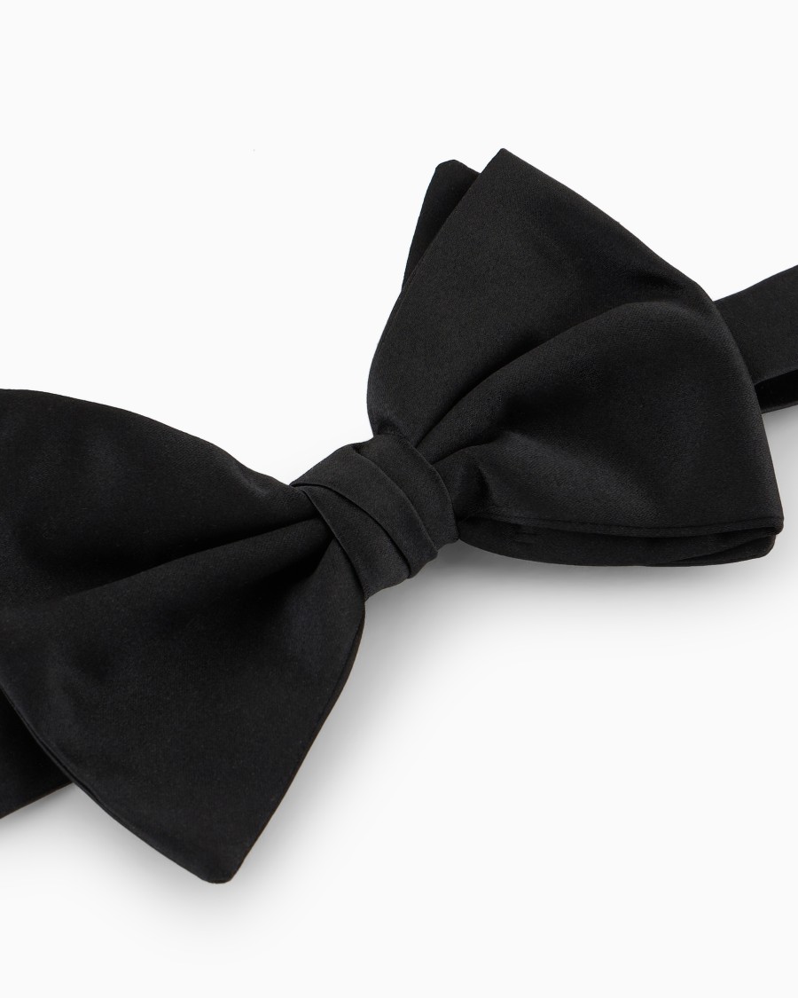 The world of armani PAPILLON GRANDE ANNODATO IN PURA SETA Spedizione Gratuita