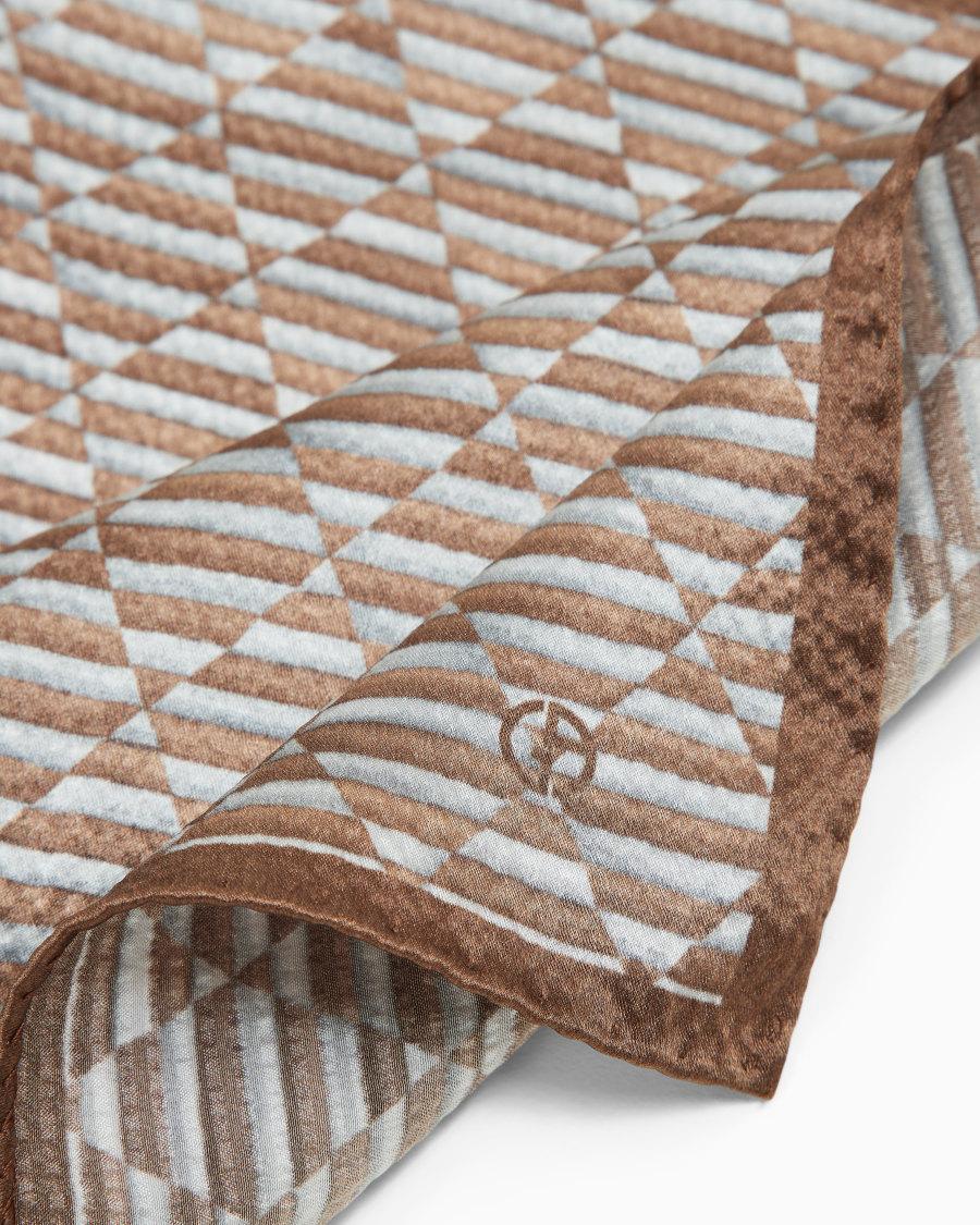 The world of armani POCHETTE DA TASCHINO IN SETA STAMPATA Negozi Online