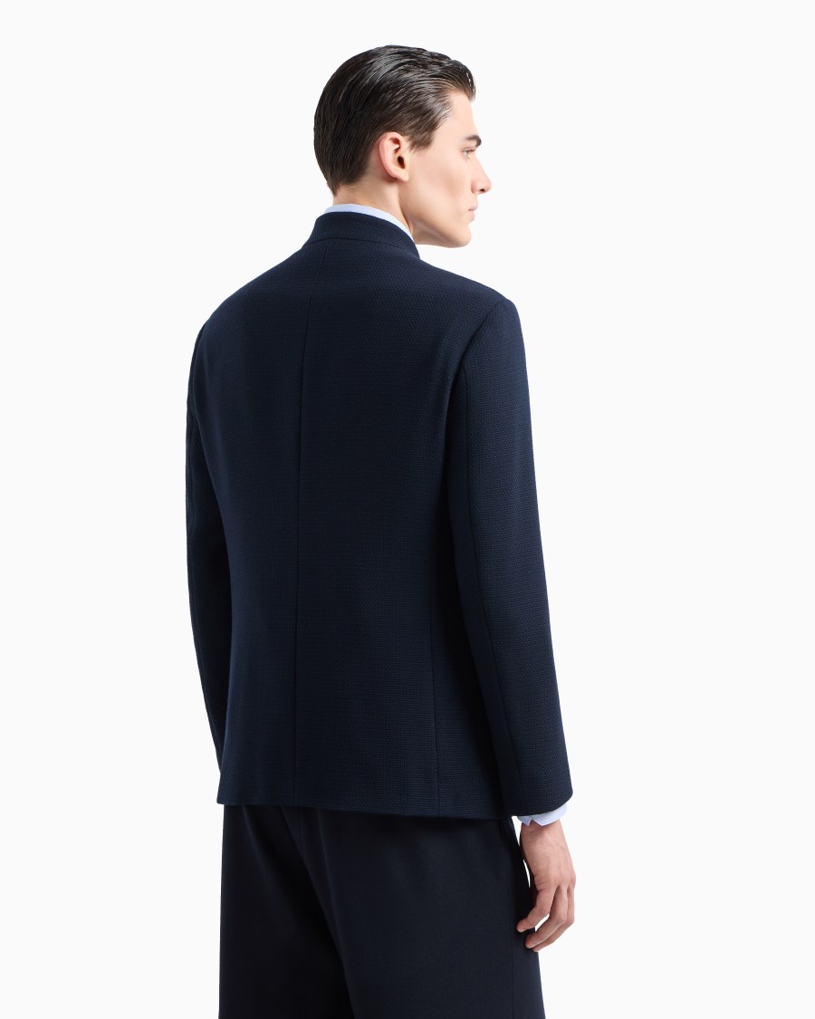 The world of armani GIACCA MONOPETTO IN LANA VERGINE Consegna Veloce