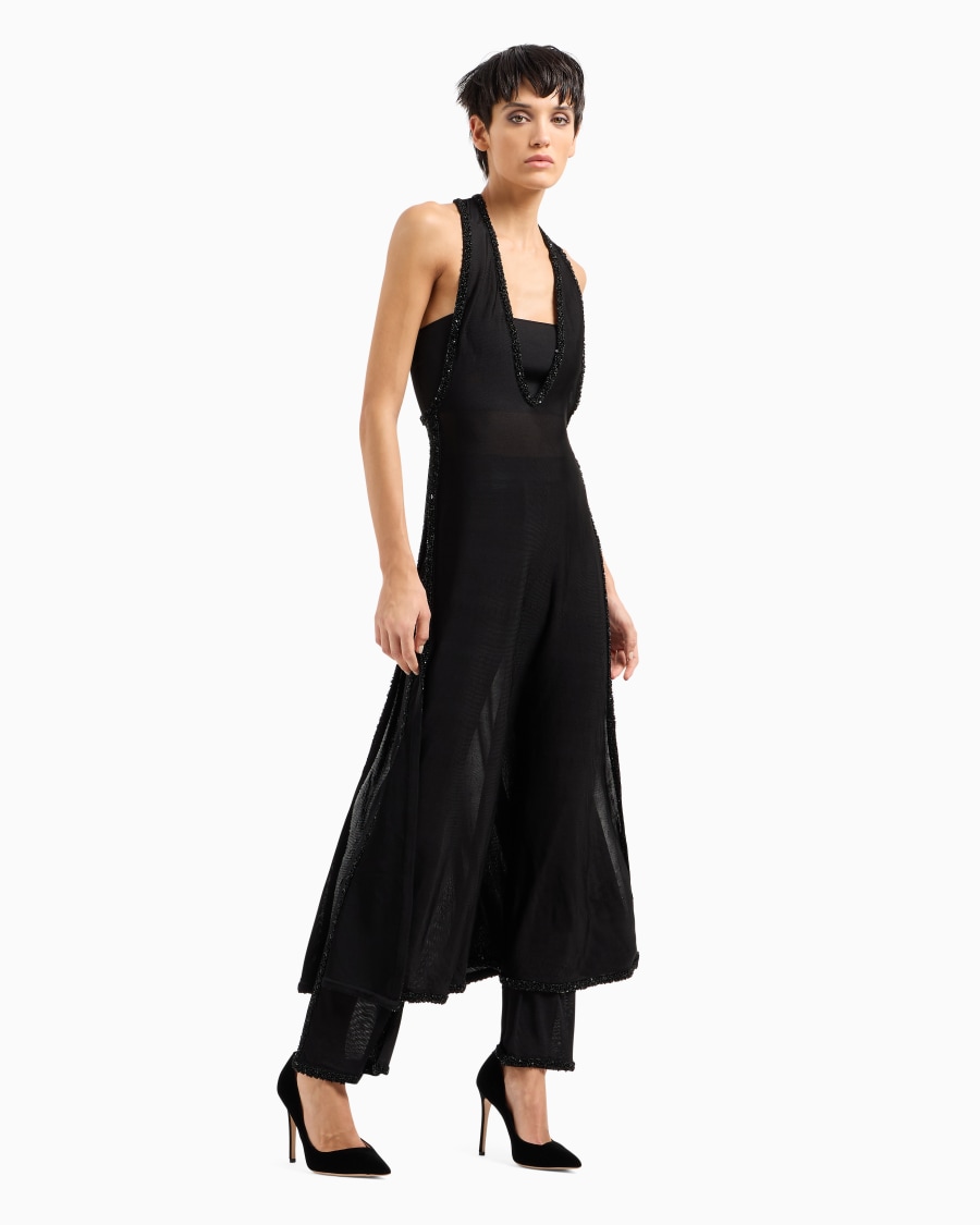 The world of armani TOP A FASCIA IN VISCOSA Affare Del Giorno