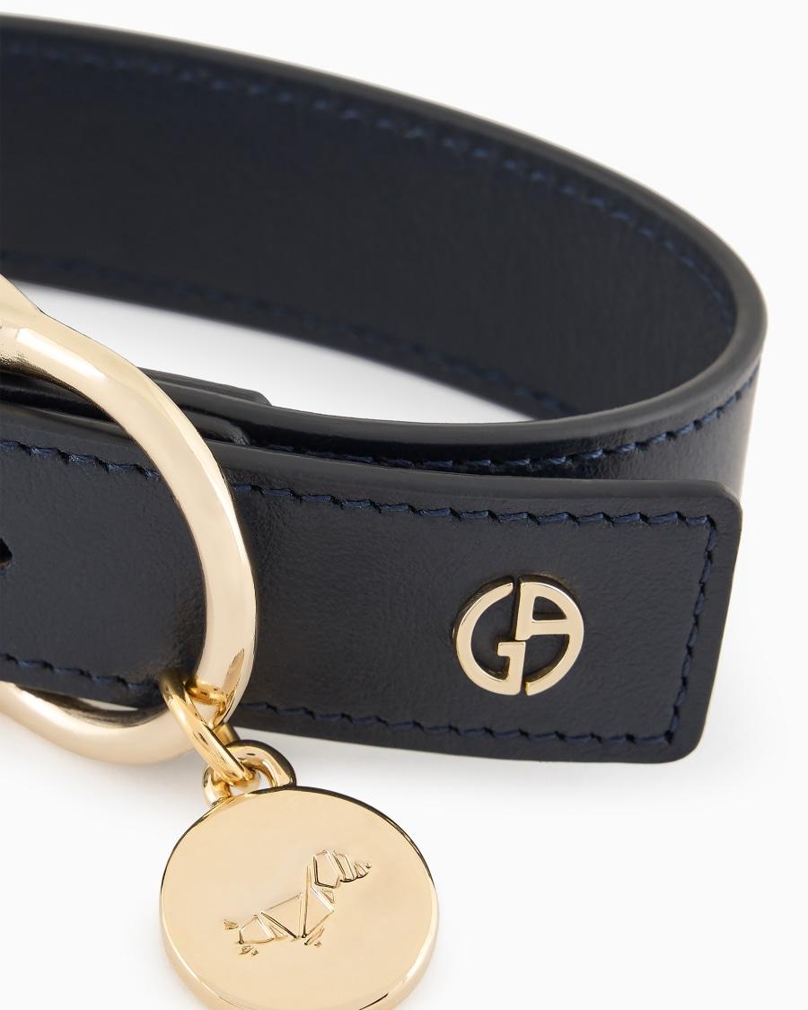 The world of armani POLDO X GIORGIO ARMANI COLLARINO IN PELLE Vendite Flash