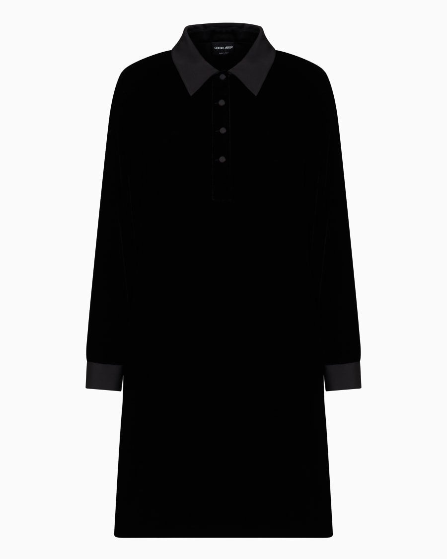 The world of armani TUNICA A MANICHE LUNGHE IN VELLUTO E SETA Flash Sale