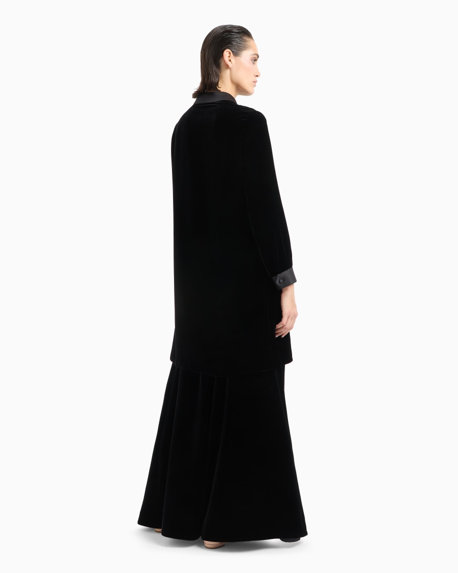 The world of armani TUNICA A MANICHE LUNGHE IN VELLUTO E SETA Flash Sale