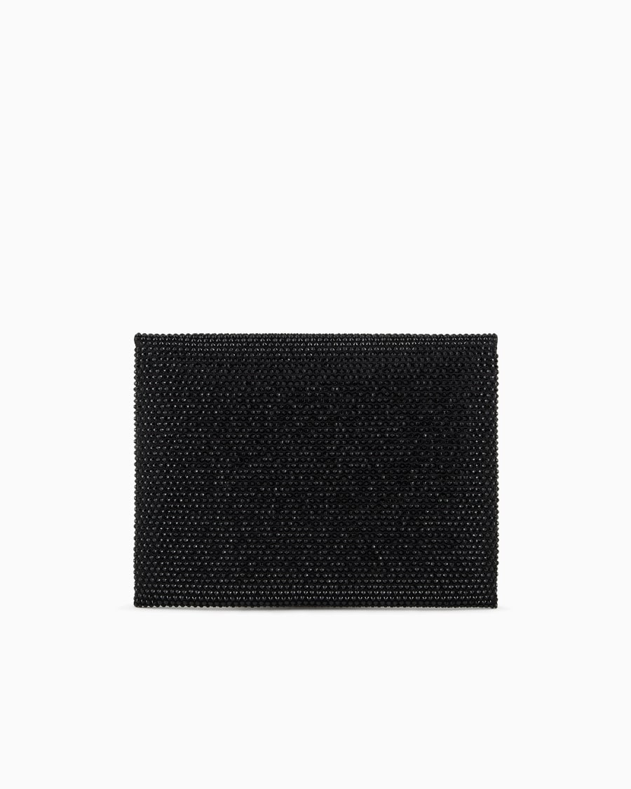 The world of armani CLUTCH PICCOLA IN RASO E STRASS Vendite stagionali