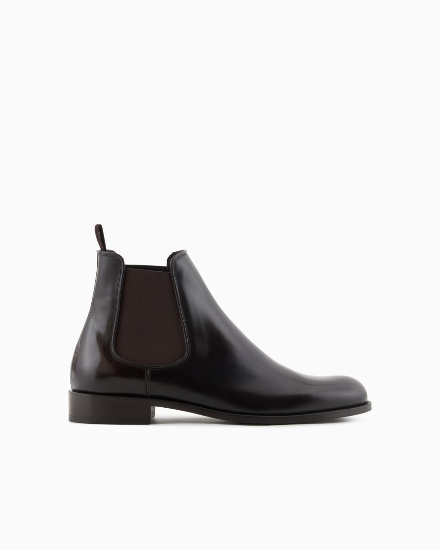 The world of armani STIVALETTI IN PELLE ANTICATA Black Friday