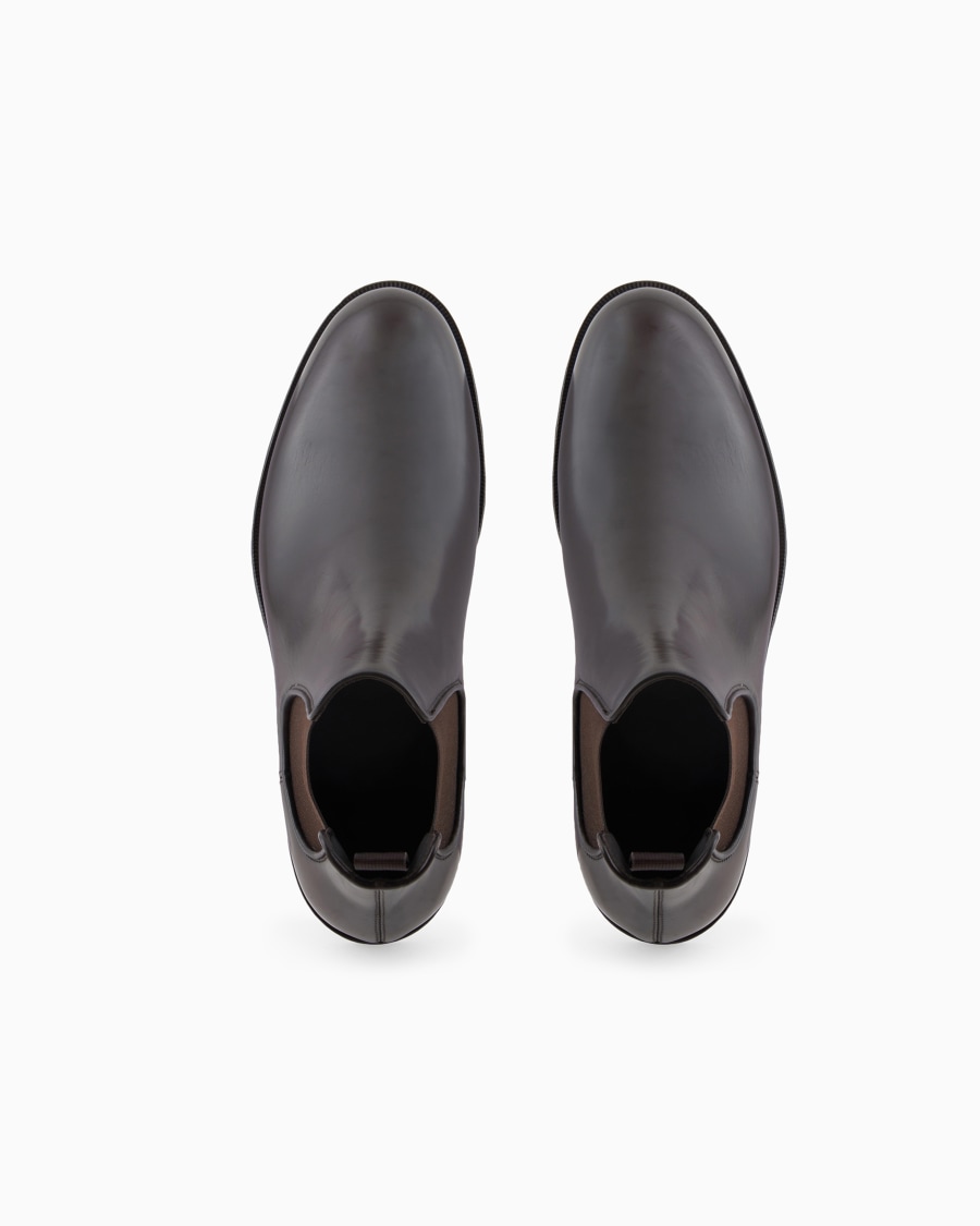 The world of armani STIVALETTI IN PELLE ANTICATA Black Friday